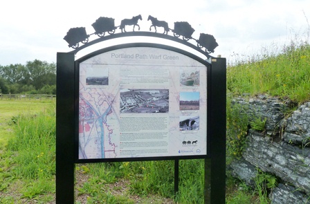 Portland Path Information Board at Jacksdale Recreation Ground