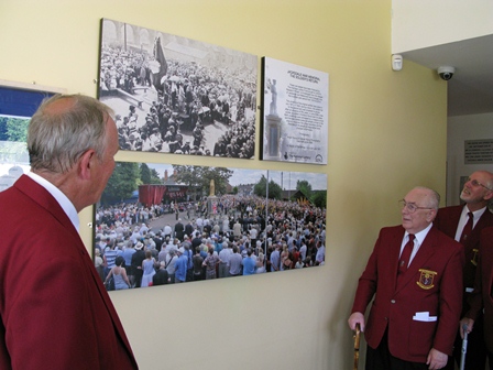 Unveiling of the Memorial Canvasses, Jacksdale Miner's Welfare