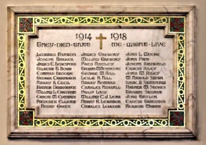 Christchurch, Ironville Marble Memorial Plaque