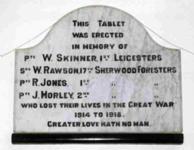 Roll of Honour at United Reform Church, Westwood